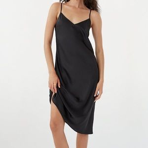 Wilfred “Only” Silk Slip Dress, Black